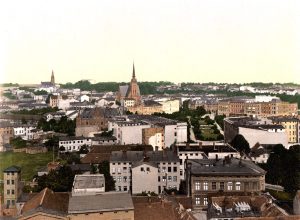 panorama Kolbergu, dawnej nazwy Kołobrzegu, około 1900 roku