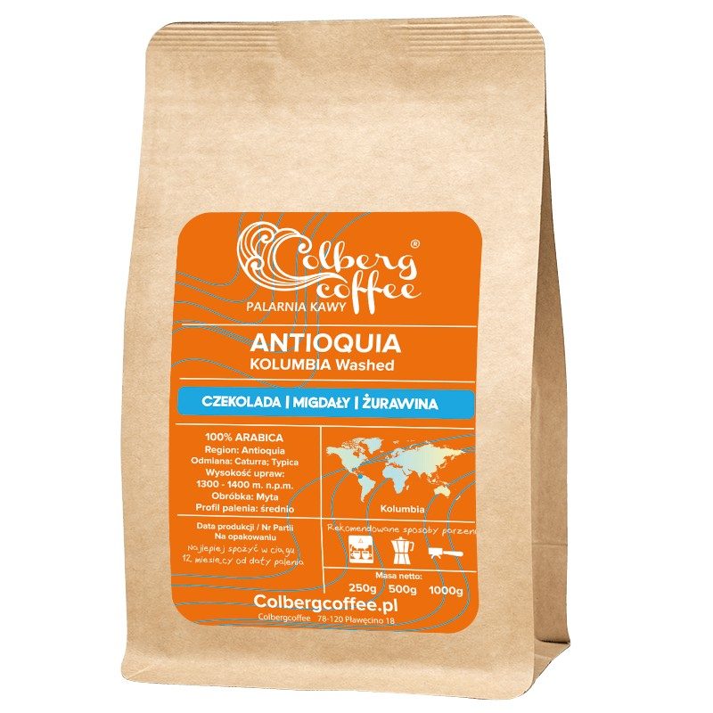 Paczka kawy Kolumbia Antioquia z palarni Colbergcoffee